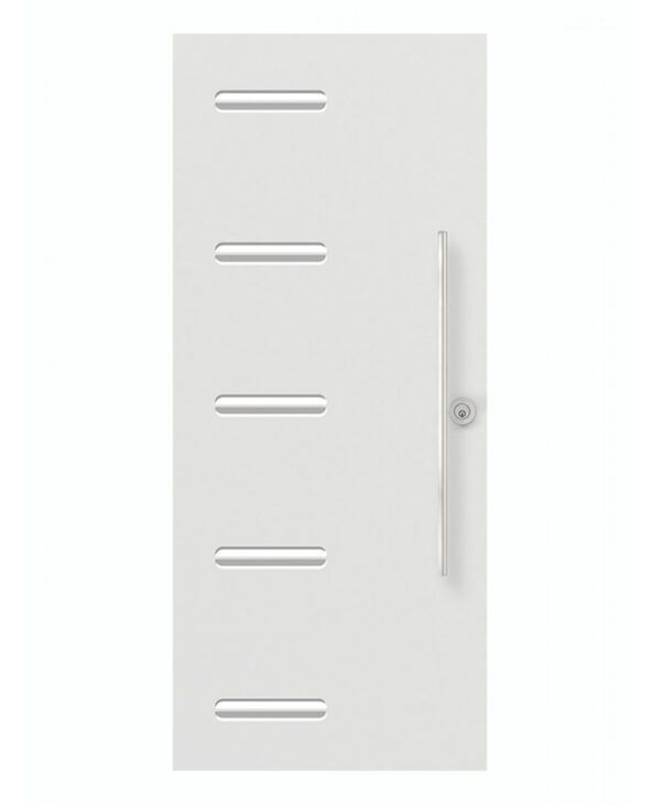 Linea Contemporary Steel Exterior Door