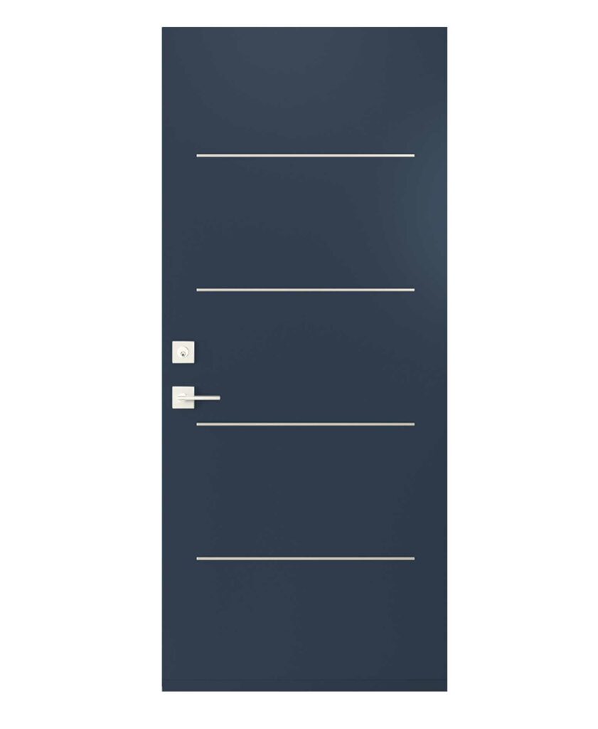 Uno 1 Accents Centered Contemporary Steel Exterior Door Doors Direct Exterior Doors