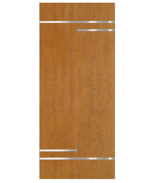 Fiberglass-Oak with Stainless Steel Elements Richersons Door (WGSS06)