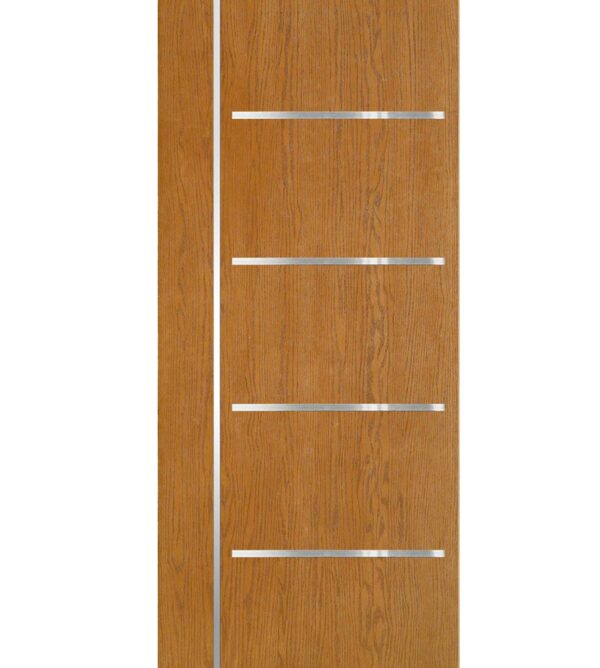 Fiberglass-Oak with Stainless Steel Elements Richersons Door (WGSS04)